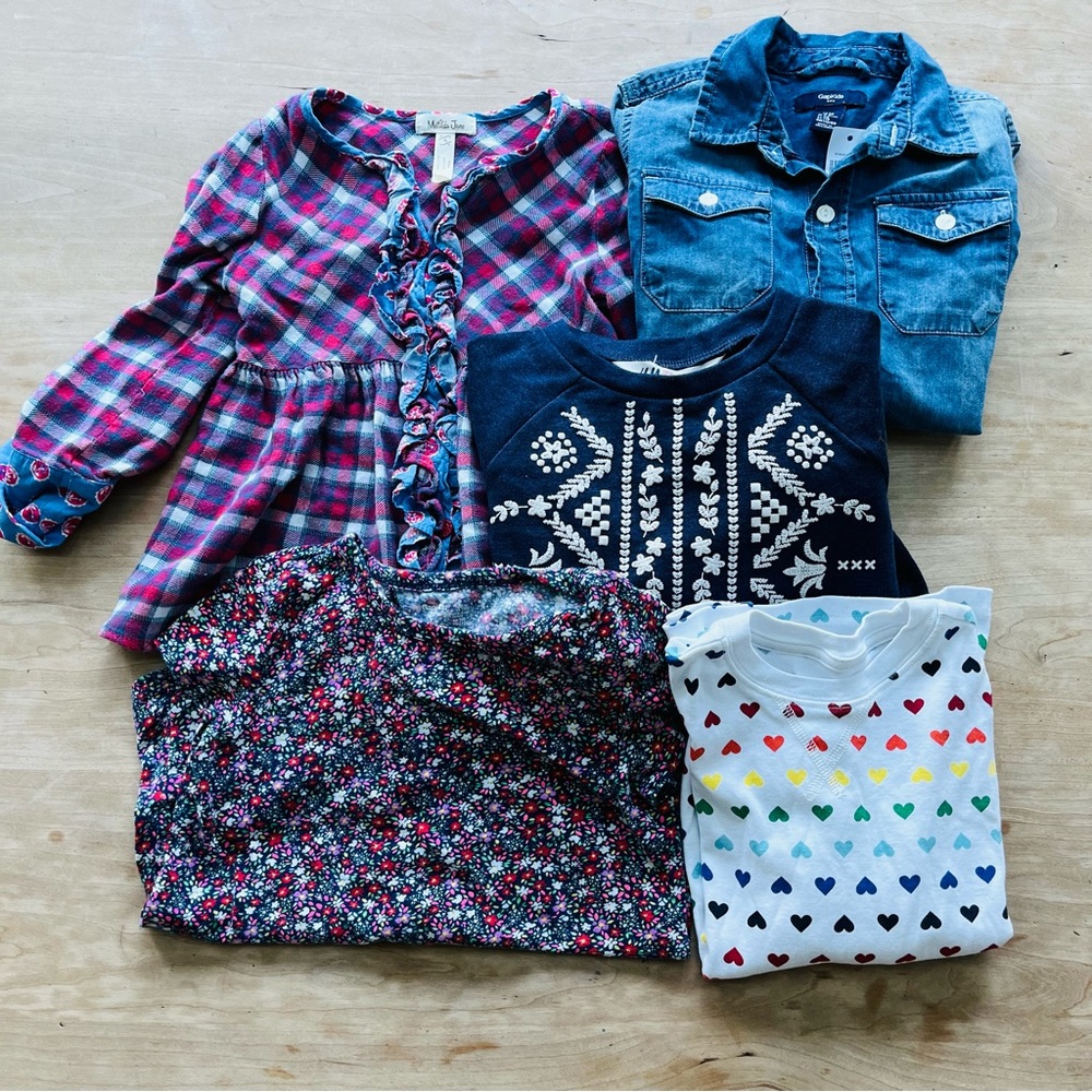 4-5 Year Girls Fall/Winter Tops Bundle